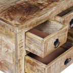 Coffee Table Rough Mango Wood 70x70x40 Cm