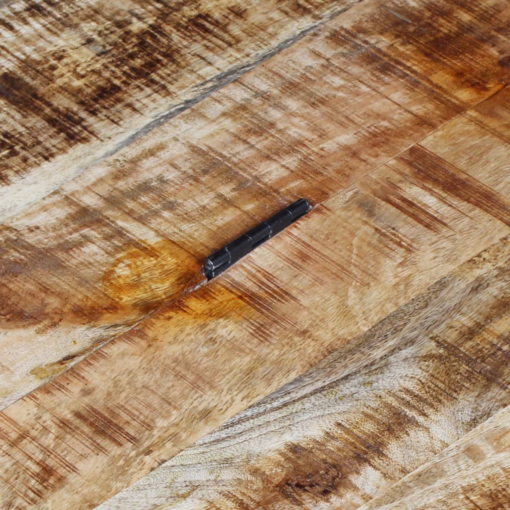 Coffee Table Rough Mango Wood 70x70x40 Cm