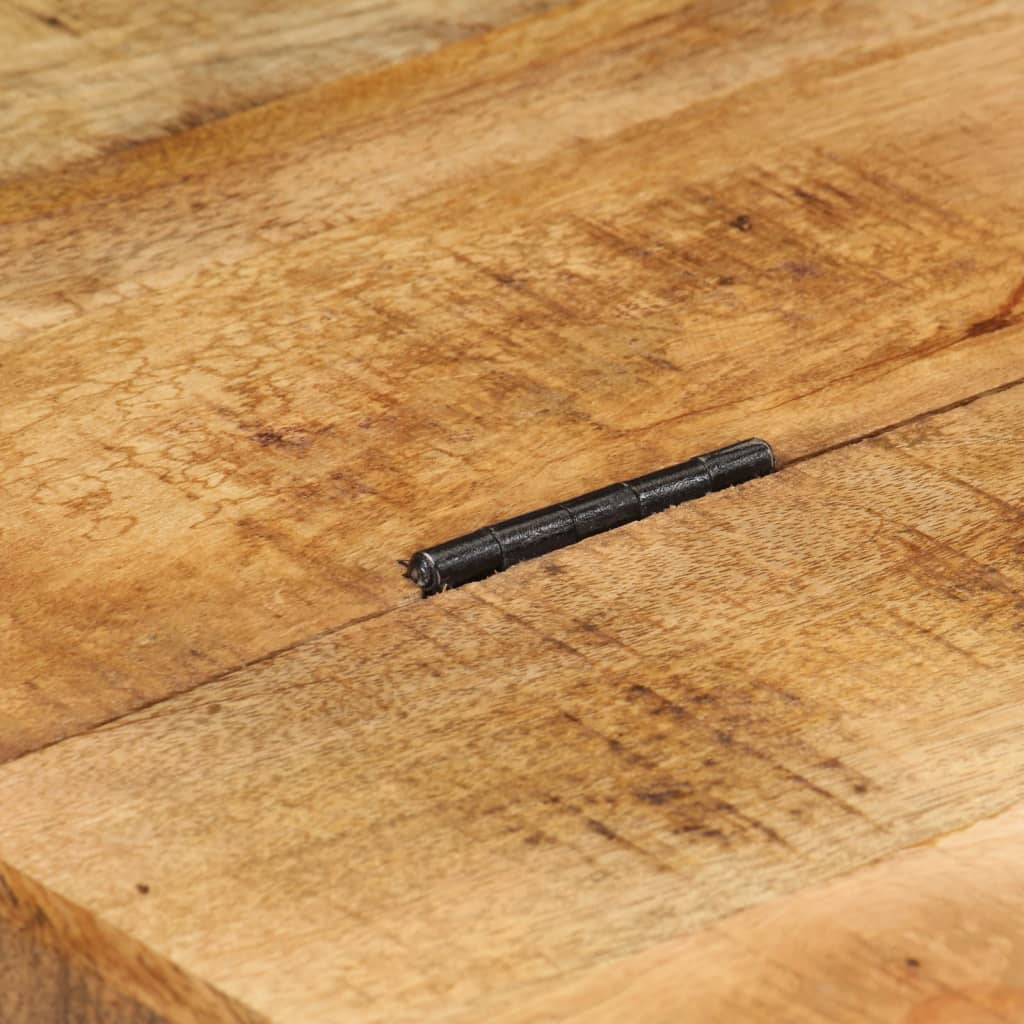 Coffee Table Rough Mango Wood 70x70x40 Cm