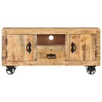Tv Cabinet Rough Mango Wood 120x30x50 Cm