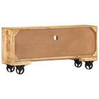 Tv Cabinet Rough Mango Wood 120x30x50 Cm