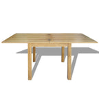 Extendable Table Oak 170x85x75 Cm