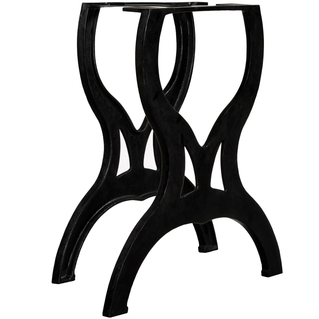 Dining Table Legs 2 Pcs X-frame Cast Iron