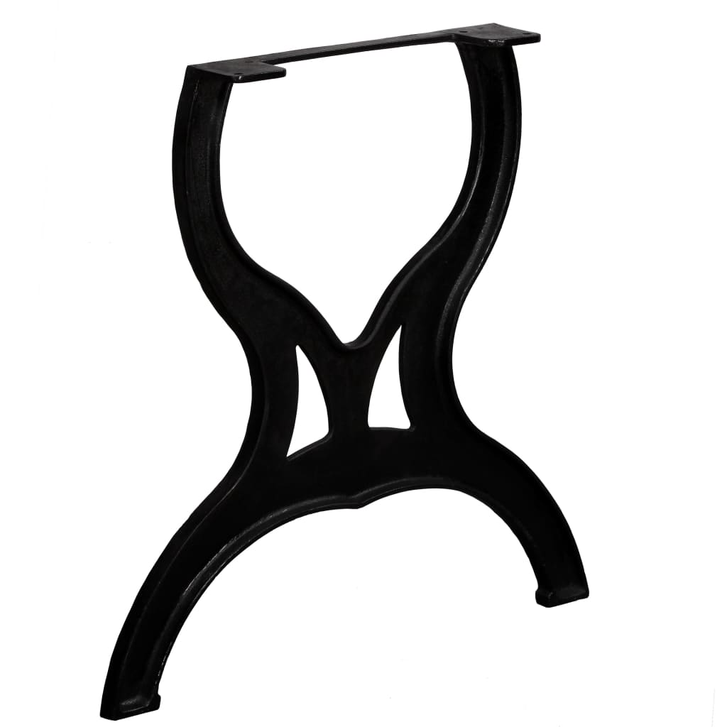Dining Table Legs 2 Pcs X-frame Cast Iron