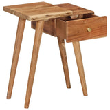 Bedside Table Solid Acacia Wood 45x32x55 Cm