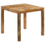 Dining Table Solid Mango Wood 82x80x76 Cm