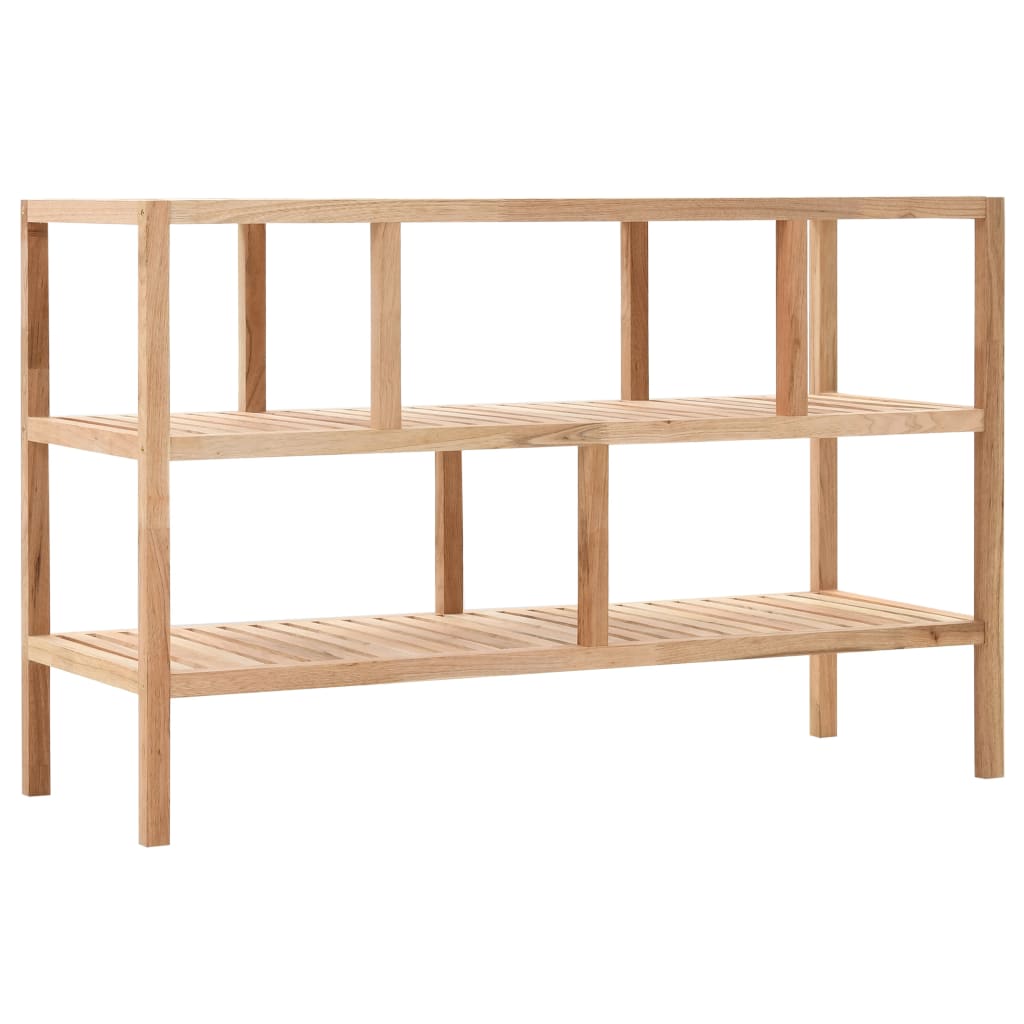 Bathroom Shelf Solid Walnut Wood 100x40x65 Cm