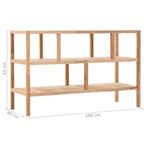 Bathroom Shelf Solid Walnut Wood 100x40x65 Cm