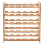 Wine Rack For 25 Bottles Solid Walnut Wood 63x25x73 Cm