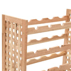 Wine Rack For 25 Bottles Solid Walnut Wood 63x25x73 Cm