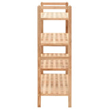 Shoe Rack Solid Walnut Wood 69x26x81 Cm
