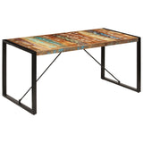 Dining Table 160x80x75 Cm Solid Reclaimed Wood