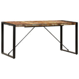 Dining Table 160x80x75 Cm Solid Reclaimed Wood