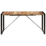 Dining Table 160x80x75 Cm Solid Reclaimed Wood