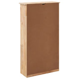 Shoe Storage Cabinet 55x20x104 Cm Solid Walnut Wood