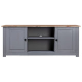 Tv Cabinet Grey 120x40x50 Cm Solid Pine Wood Panama Range