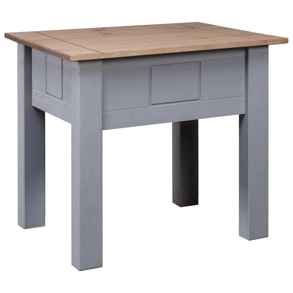 Nightstand Grey 50.5x50.5x52.5 Cm Pine Panama Range