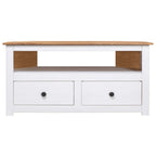 Corner Tv Cabinet White 93x49x49 Cm Solid Pine Panama Range