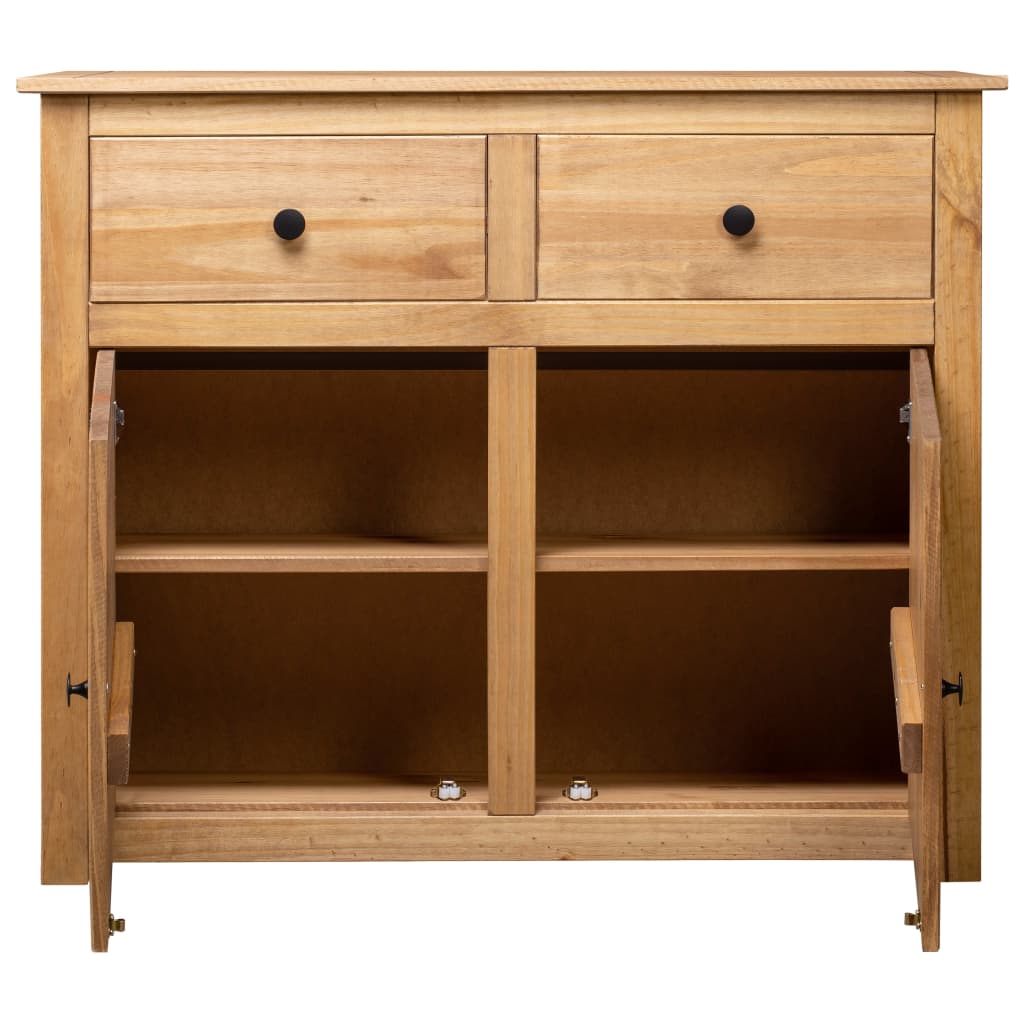 Sideboard 93x40x80 Cm Solid Pinewood