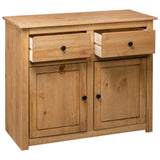 Sideboard 93x40x80 Cm Solid Pinewood