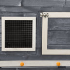 Rabbit Hutch Grey And White 140x63x120 Cm Solid Firwood
