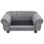 Dog Sofa Grey 72x45x30 Cm Plush