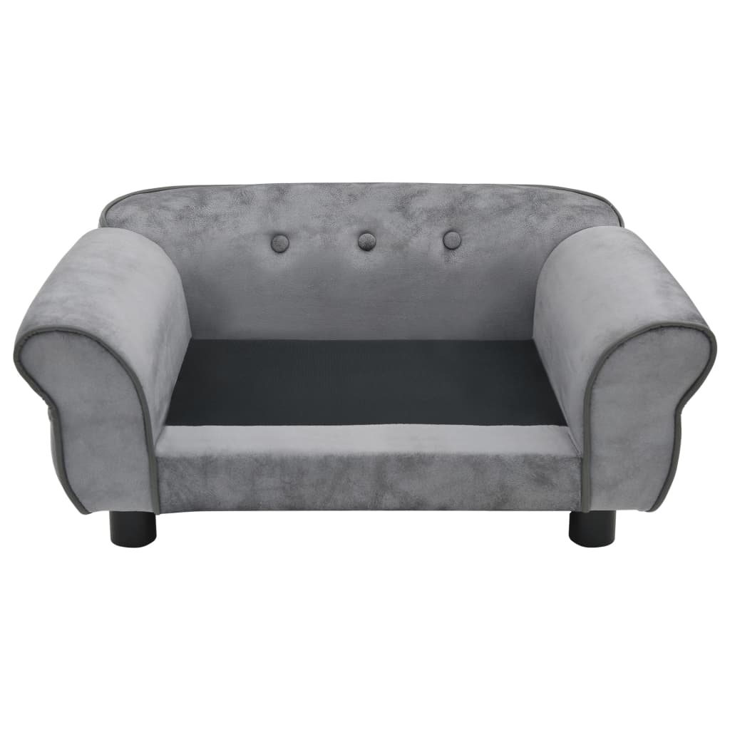 Dog Sofa Grey 72x45x30 Cm Plush