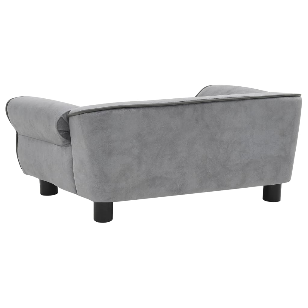 Dog Sofa Grey 72x45x30 Cm Plush
