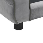 Dog Sofa Grey 72x45x30 Cm Plush