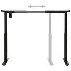 Electric Motorised Standing Desk Frame Height Adjustable Black