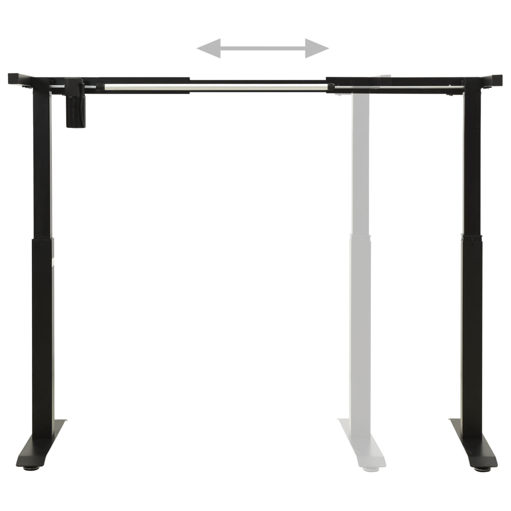 Electric Motorised Standing Desk Frame Height Adjustable Black – Smooth ...