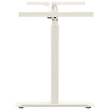 Manual Height Adjustable Standing Desk Frame Hand Crank White