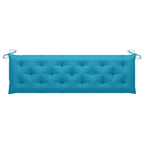 Garden Bench Cushion Light Blue 180x50x7 Cm Fabric