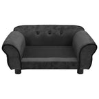 Dog Sofa Dark Grey 72x45x30 Cm Plush