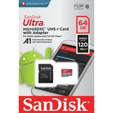 SanDisk 64GB Ultra Micro SDXC Memory Card (120MB/s)