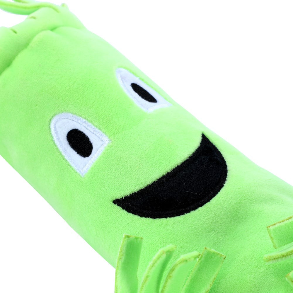 Paws & Claws Wavy Arm Plush Green Dog Toy - 54x23x7cm