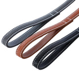 Paws & Claws Leather Look Padded Dog Lead with Stich Detail - 120x2cm