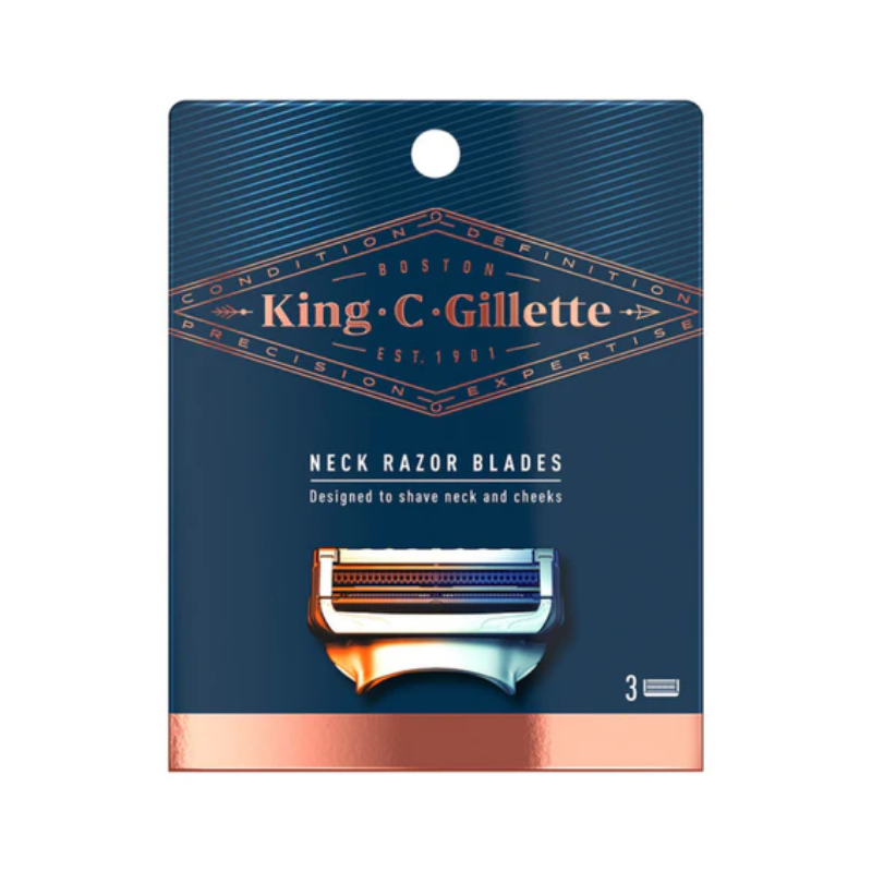 King C Gillette Razor Blades - 3 Pack