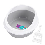 Paws & Claws Cat Litter Tray With Rim & Scoop