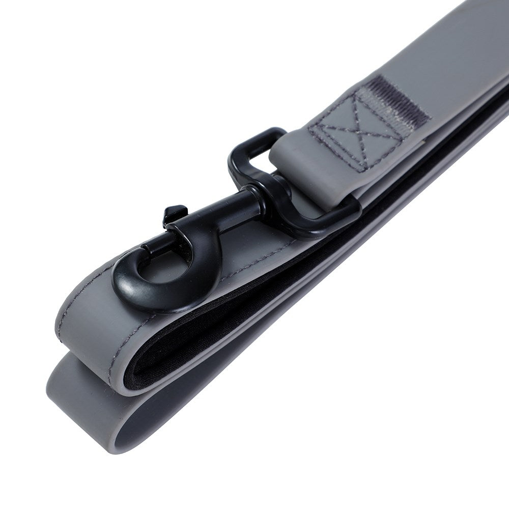 Paws & Claws Waterproof TPU Resistant Premium Dog Lead - Grey - 120 x 2.5cm