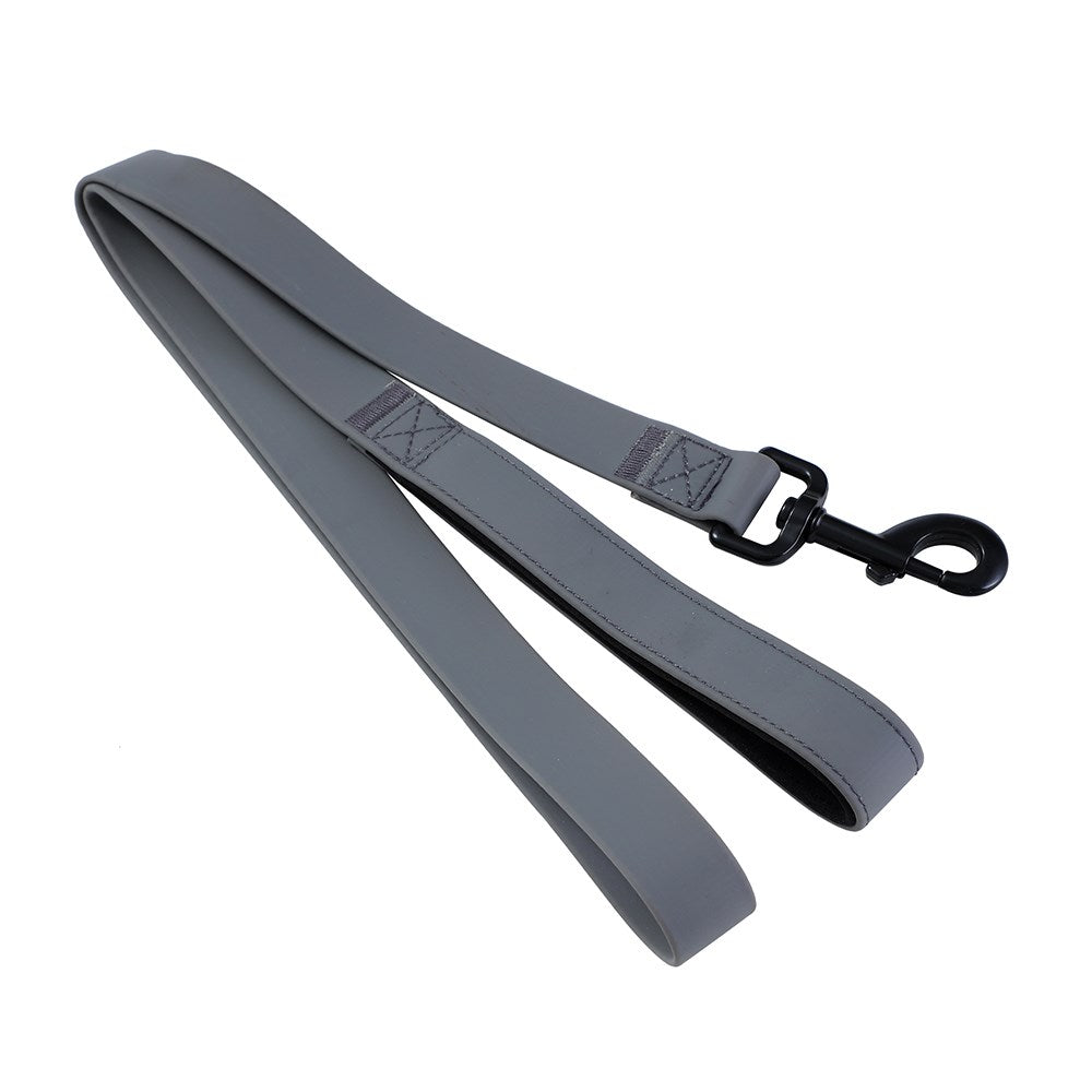 Paws & Claws Waterproof TPU Resistant Premium Dog Lead - Grey - 120 x 2.5cm