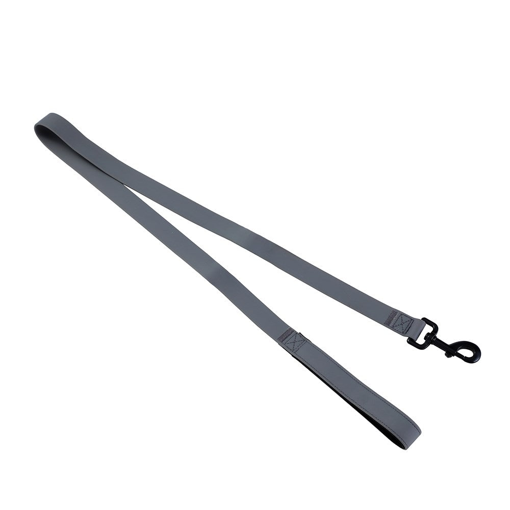 Paws & Claws Waterproof TPU Resistant Premium Dog Lead - Grey - 120 x 2.5cm