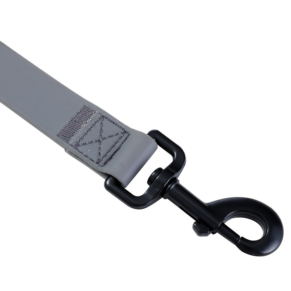 Paws & Claws Waterproof TPU Resistant Premium Dog Lead - Grey - 120 x 2.5cm