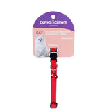 Paws & Claws PU Coated Adjustable Breakaway Cat Collar with Bell - 20-30x1cm