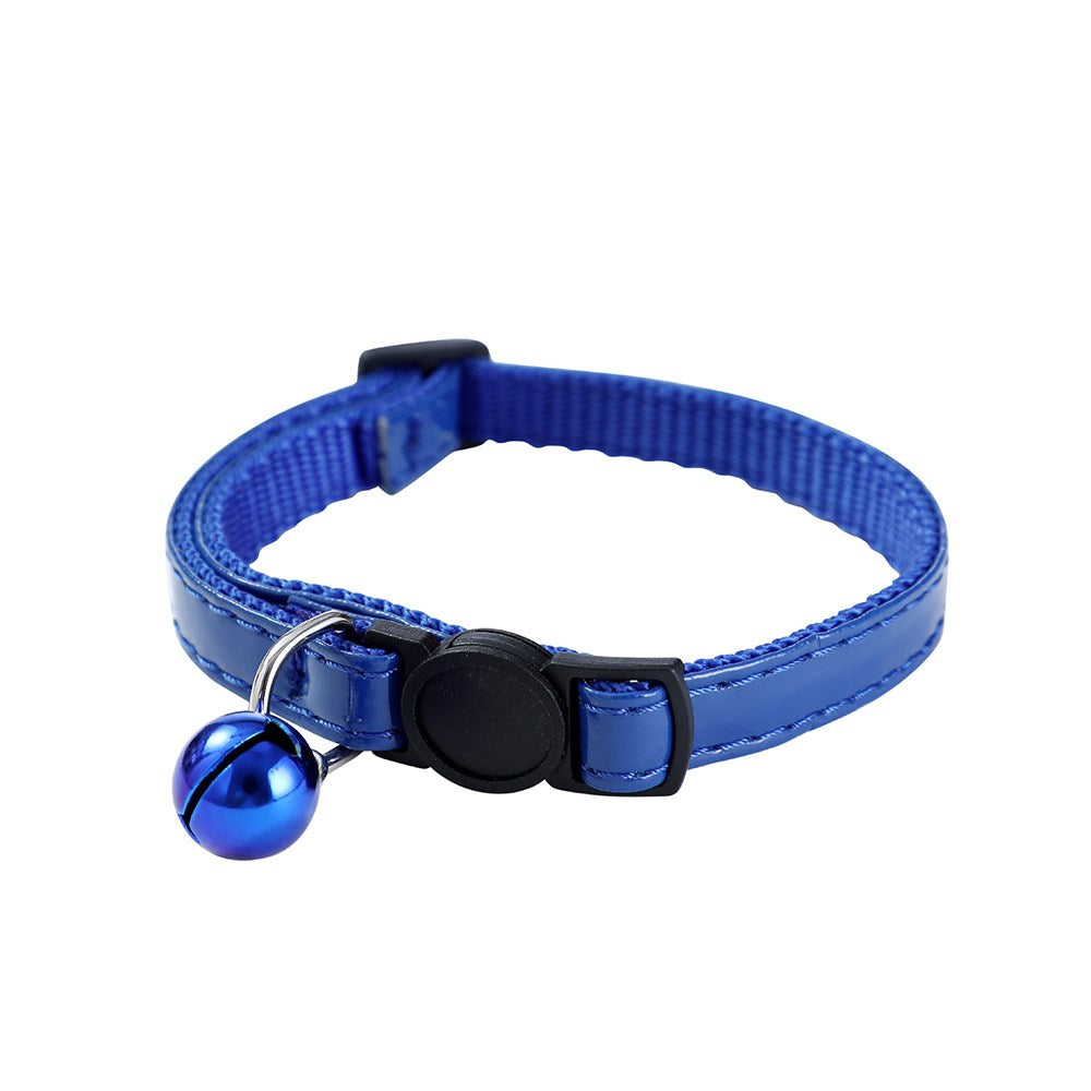 Paws & Claws PU Coated Adjustable Breakaway Cat Collar with Bell - 20-30x1cm