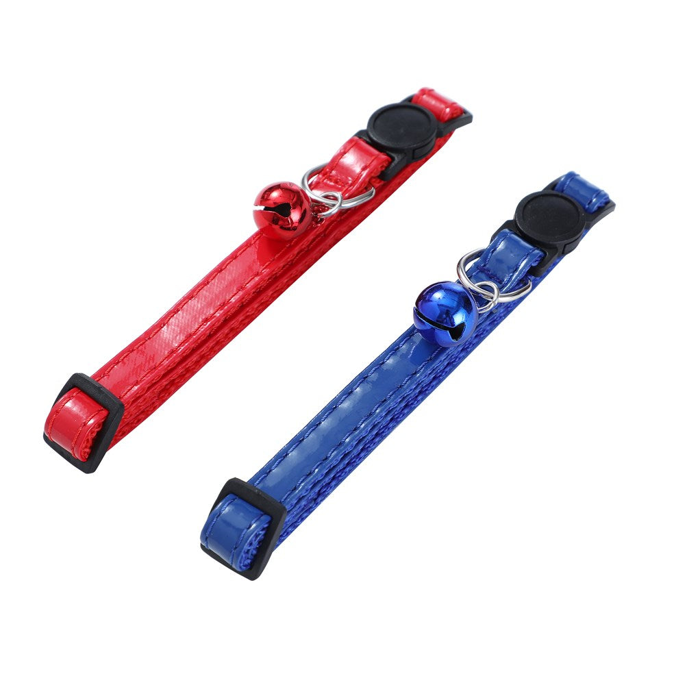 Paws & Claws PU Coated Adjustable Breakaway Cat Collar with Bell - 20-30x1cm