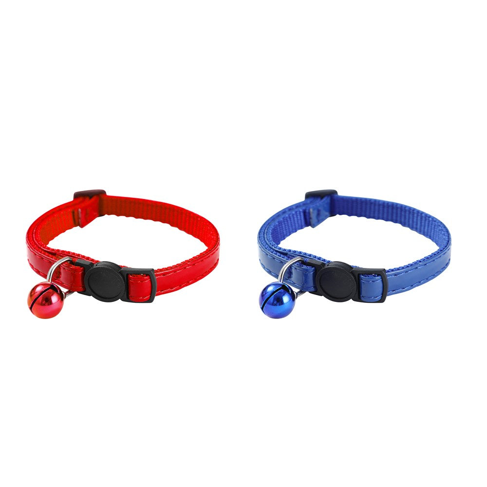 Paws & Claws PU Coated Adjustable Breakaway Cat Collar with Bell - 20-30x1cm