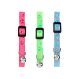 Paws & Claws Reflective Fluro & Adjustable Breakaway Cat Collar with Paw Design - 30x1cm