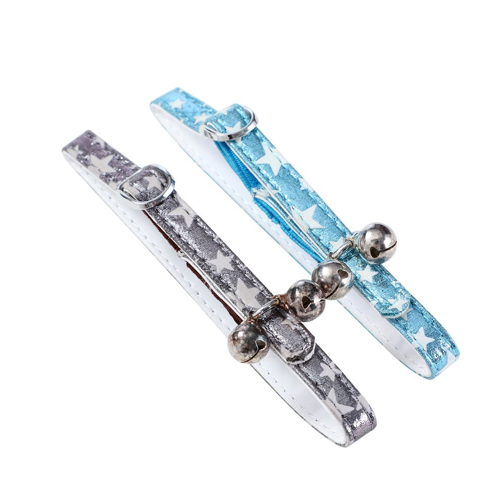 Paws & Claws Metallic Adjustable Breakaway Cat Collar with Bell - 35x1cm