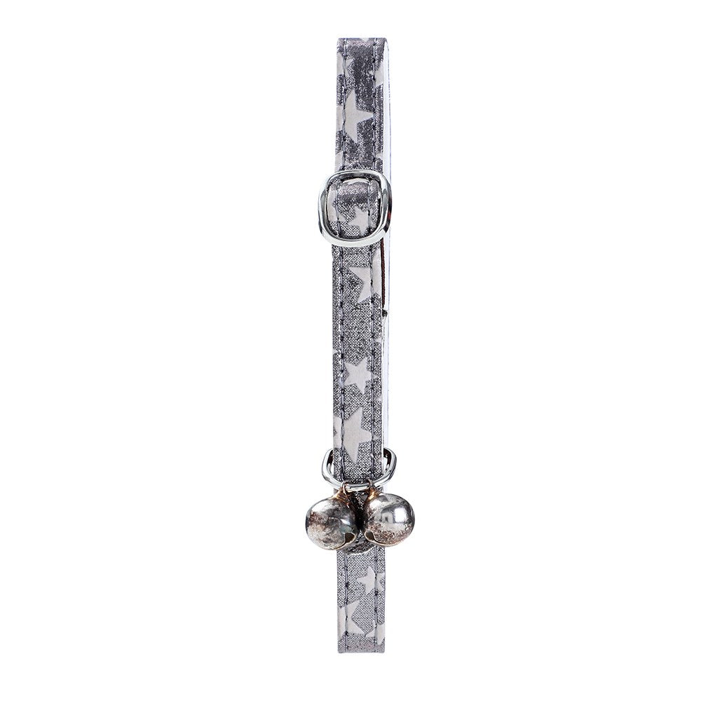 Paws & Claws Metallic Adjustable Breakaway Cat Collar with Bell - 35x1cm
